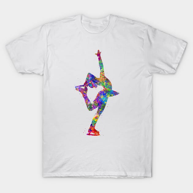 Ice skater girl T-Shirt by Yahya Art
